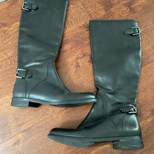 Saks 5th Ave Black Leather boots